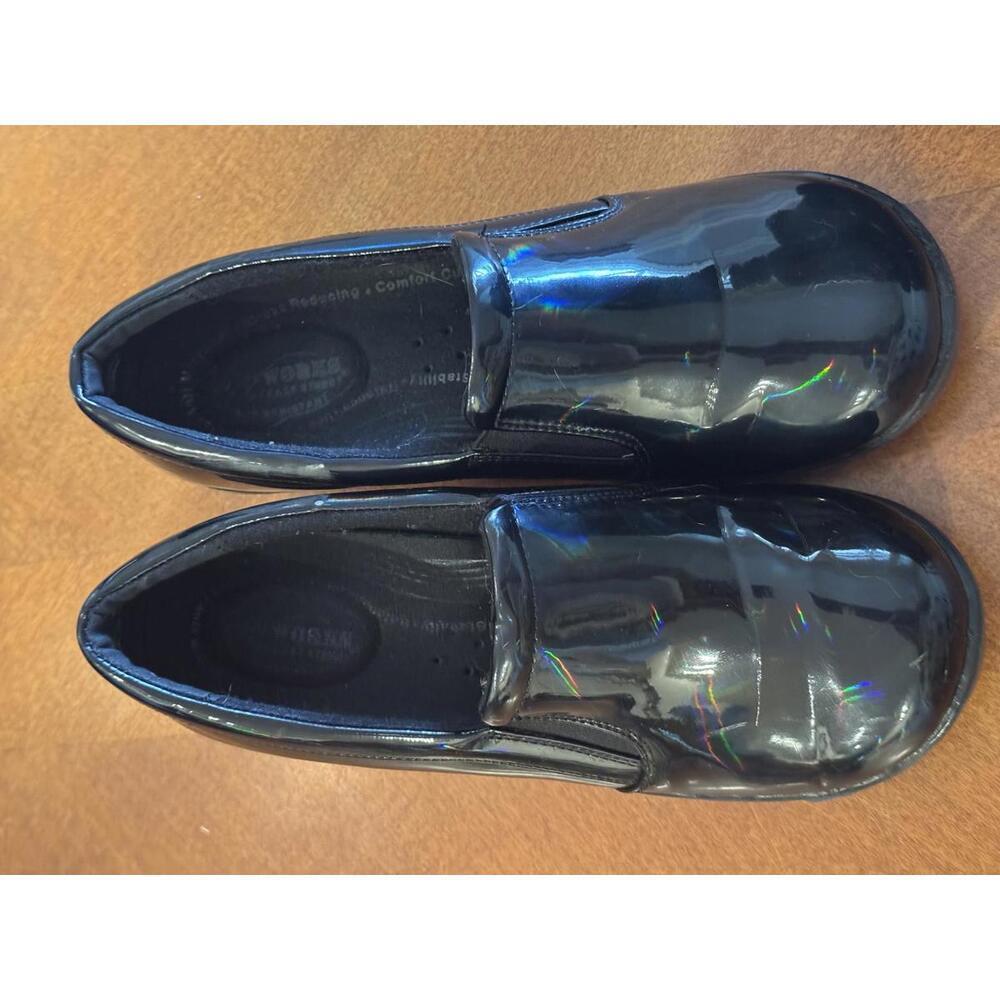 Work wear size 10 Stylish Black Slip-On Shoes for Comfort and Convenience s-2